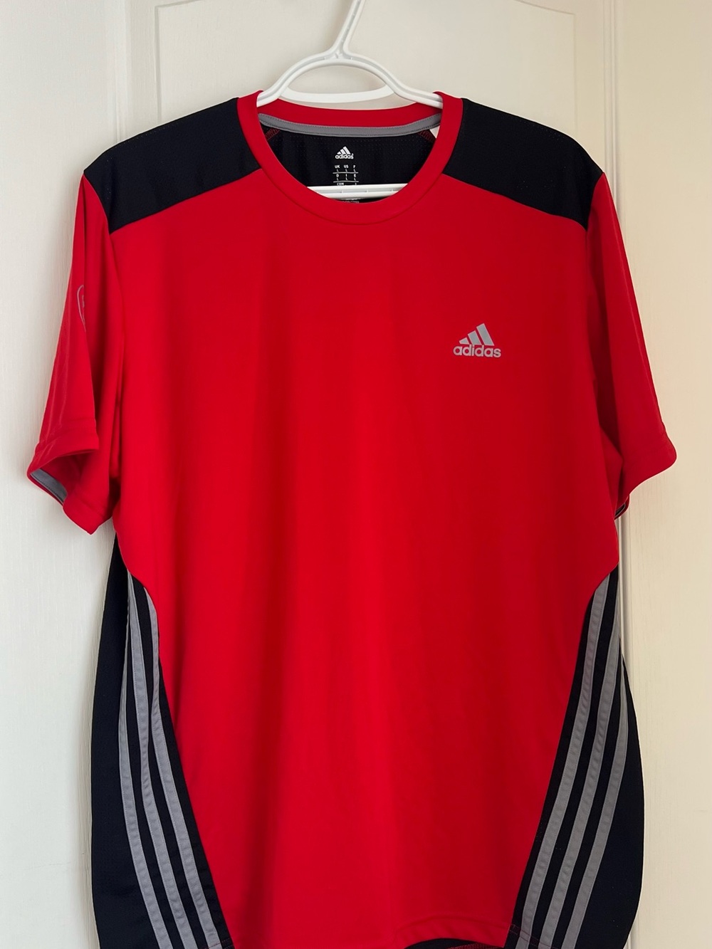 adidas Men’s Red and Black Athletic Jersey